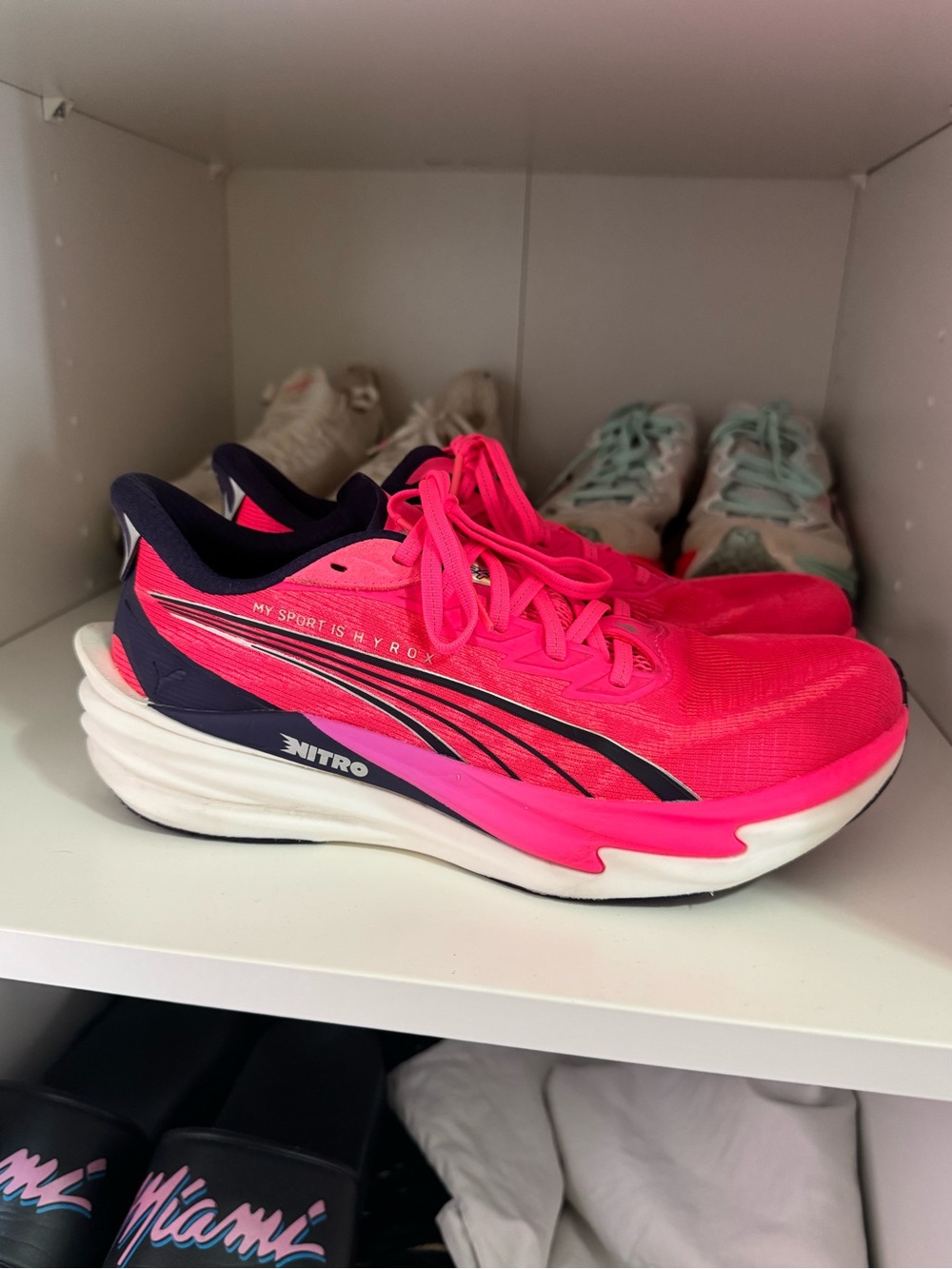 PUMA x HYROX Deviate NITRO 4 Women’s Running Shoes Size 9.5 in Hot Pink